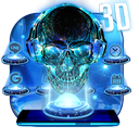 Neon Tech Skull Themes HD Wallpapers 3D icons