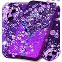 Purple diamond lock screen