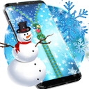 Winter snow lock screen