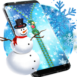 Winter snow lock screen