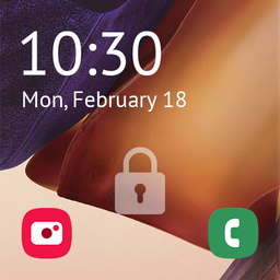 Lock screen for Galaxy Note 20
