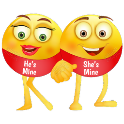 Love Couple Emoji Sticker Keyb