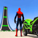 Superhero Bike Game Stunt Race