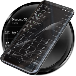 Dialer Theme MetalGate Black