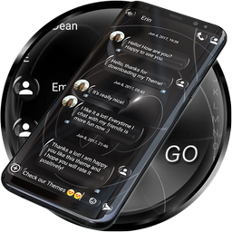 SMS Theme Sphere Black - chat