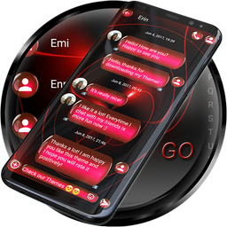 SMS Theme Sphere Red - black
