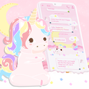 SMS Theme Unicorn Pink message