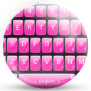 Keyboard Theme Gloss Pink