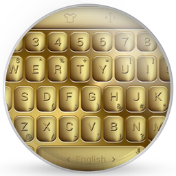 Keyboard Theme Solid Gold