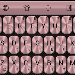 Keyboard Theme Metallic Pink