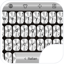 Keyboard Theme Metallic Silver