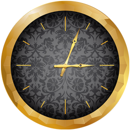 Luxury Gold Clock Widget