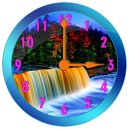 Waterfall Clock Widget