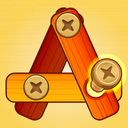 Wood Screw Puzzle: Bolt & Nut