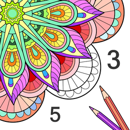 Mandala Color by Number Book