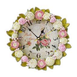 Shabby Chic Clocks Wallpaper