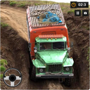 Army Cargo Truck Uphil Driving