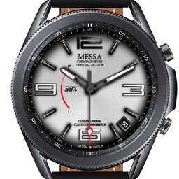 Classic Watch Face White Messa