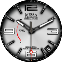 Classic Watch Face White Messa