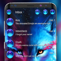 Galaxy wolf messenger theme