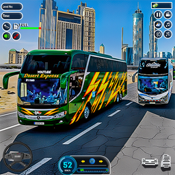 City Driving Sim Bus Game 3d