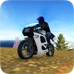 Police Moto Racing: Up Hill 3D