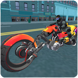 Police Sci Fi Bike Rider 3D
