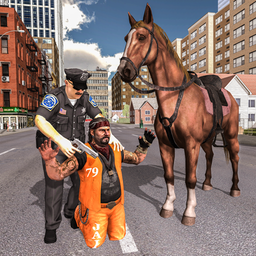 3D NY Police Horse Chase VS City Criminal Escape
