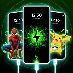 Battery Charging Animation 3D