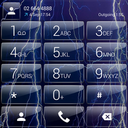 Dialer theme Thunder Glass