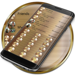 Dialer Theme Gold Copper drupe