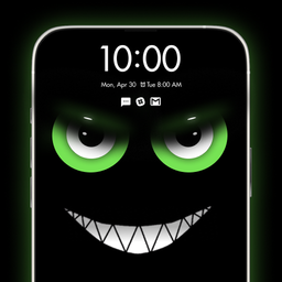 Funky Smiles: Black Wallpapers
