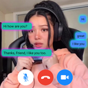 Chat with Bella Poarch - fake call