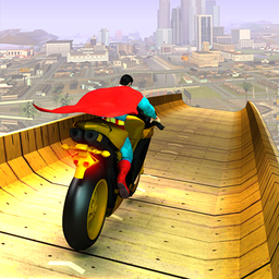 Super Hero Bike Mega Ramp