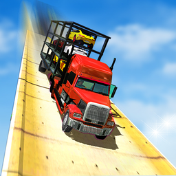 Car transporter on Mega Ramp