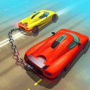 Chained Cars Against Ramp 3D