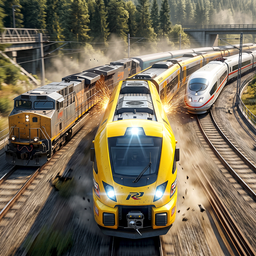 Train Racing Games 3D 2 Player