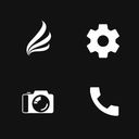 Flight Lite - White Icon Pack