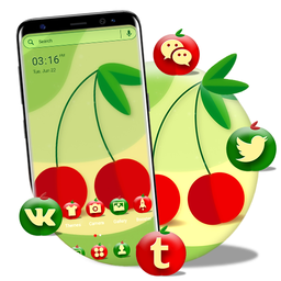 Red Cherry Vector Theme