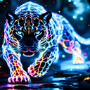 Neon Animal Wallpaper