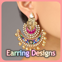 Earring Design Pearl Gold