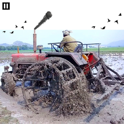 Tractor Trolley Farming Drive