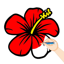 Learn to Draw Flowers Coloring