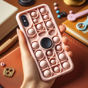 Pop It Phone Case 3D DIY Toys