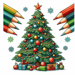 Christmas Kids Color By Number