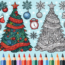 Christmas Kids Color By Number