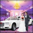 Wedding City Limo Car Driving