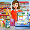Supermarket Cash Register Sim: Girls Cashier Games