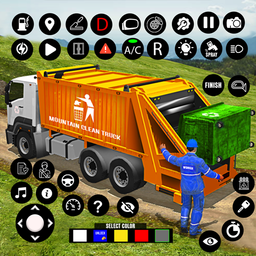 Offroad Garbage Truck Driving