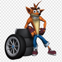 بازی دونفره Crash Tag Team Racing